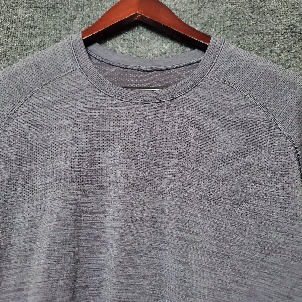 Lululemon Shirt Mens Large Grey Get Outside Get Sweaty Time To Get Dirty Gym